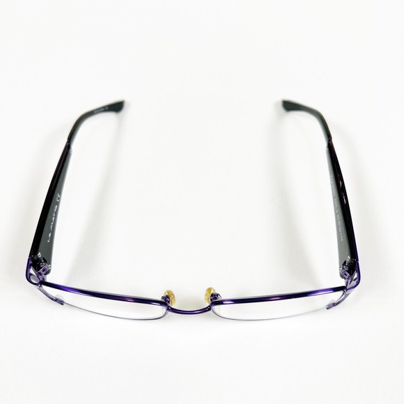 La Matta Rapsody Women Eyeglass Frame Tortoise Purple Metal Cutout 52-16-135 - Picture 5 of 16